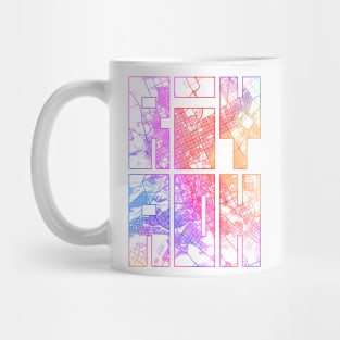 Riyadh, Saudi Arabia City Map Typography - Colorful Mug